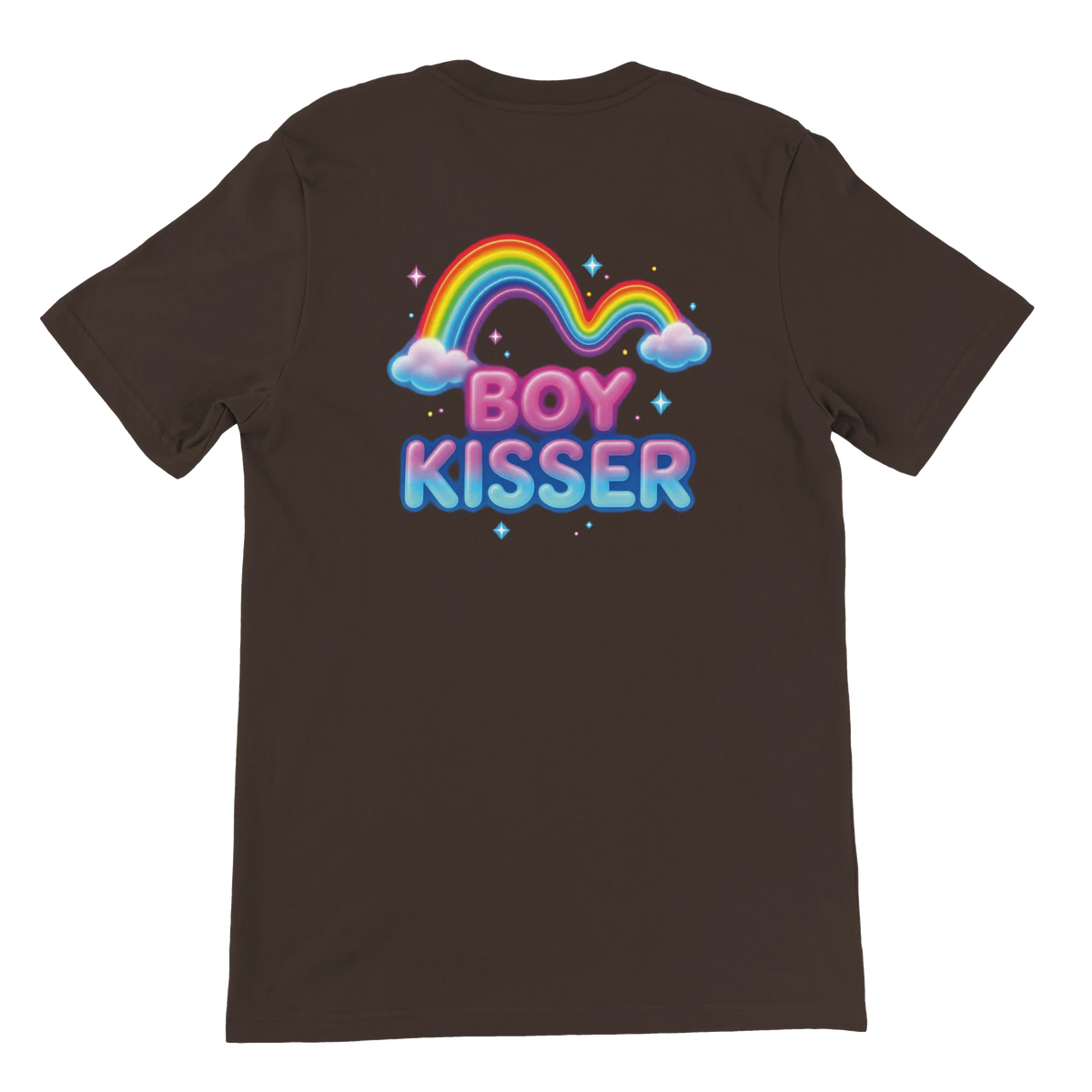 T-shirt « Boy kisser » marron, dos