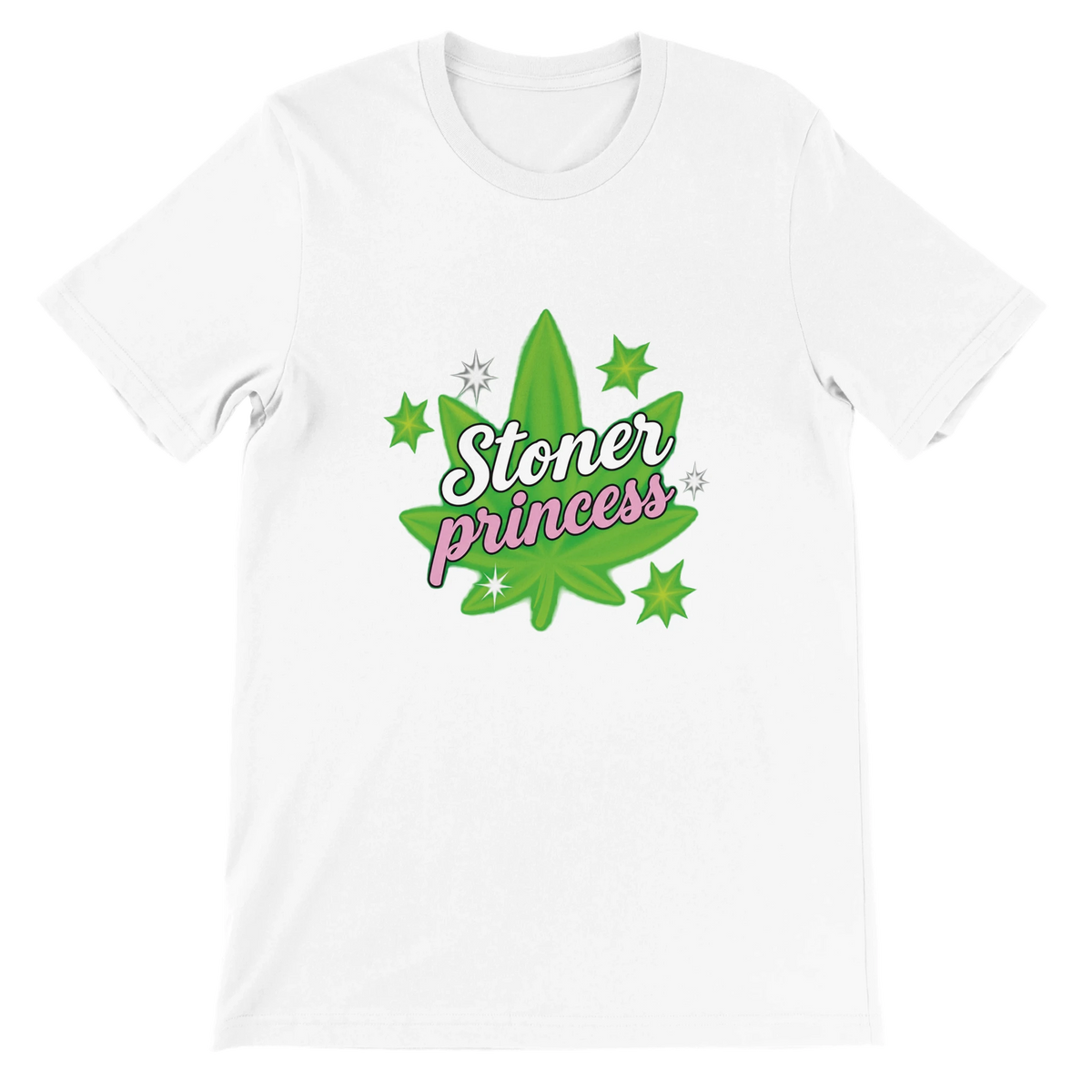 T-shirt « Stoner princess » blanc, devant