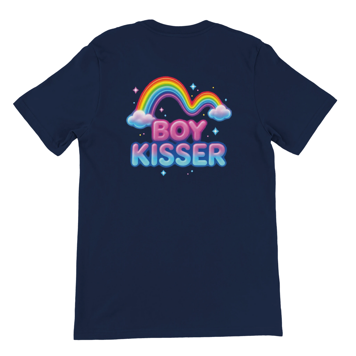 T-shirt « Boy kisser » bleu marine, dos