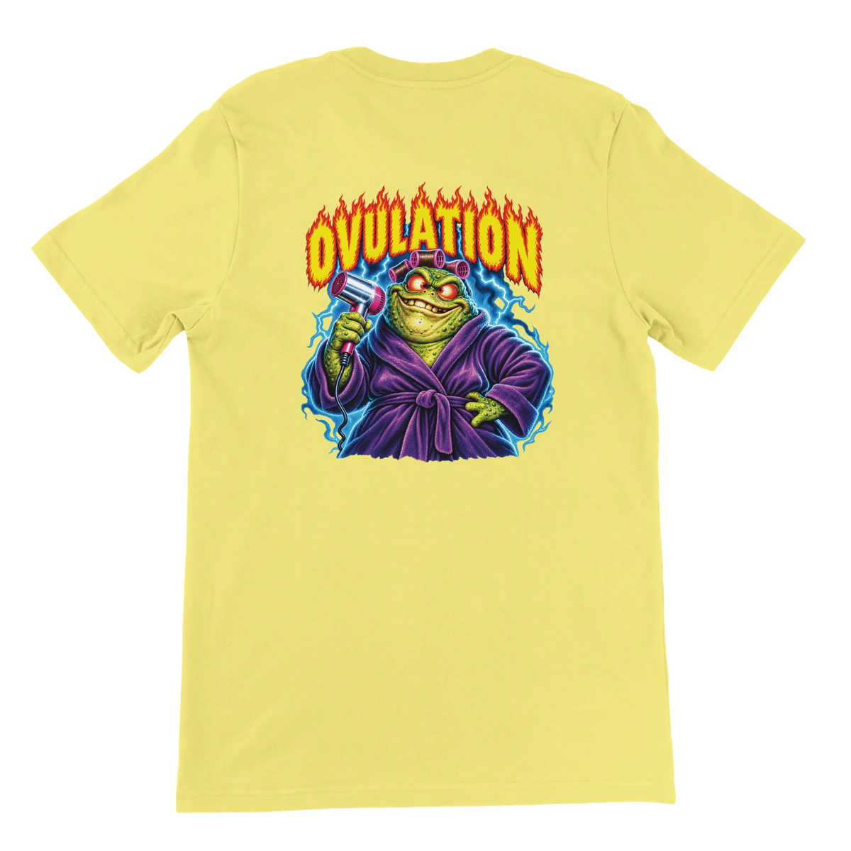 T-shirt « Ovulation » jaune, dos