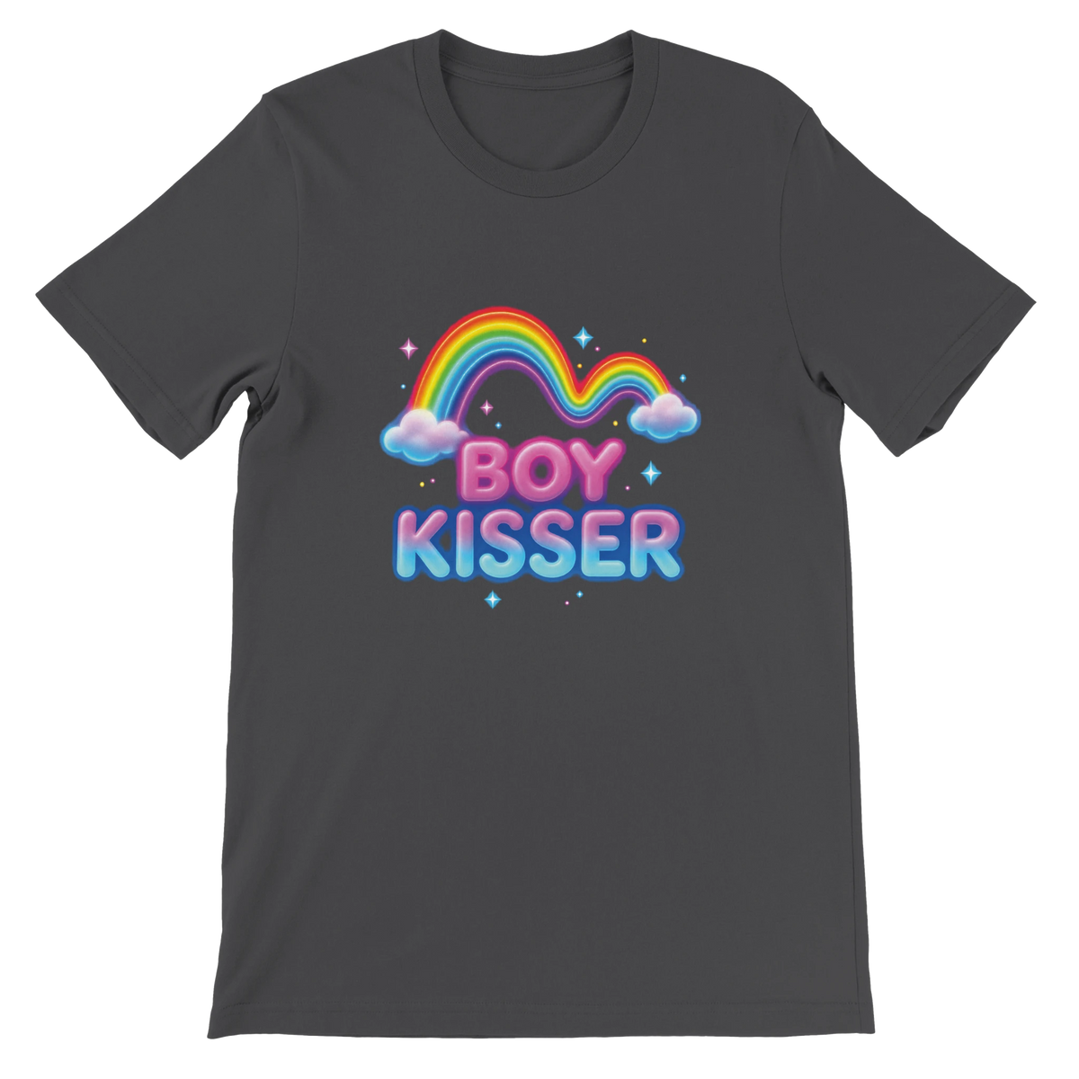 T-shirt « Boy kisser » gris foncé, devant