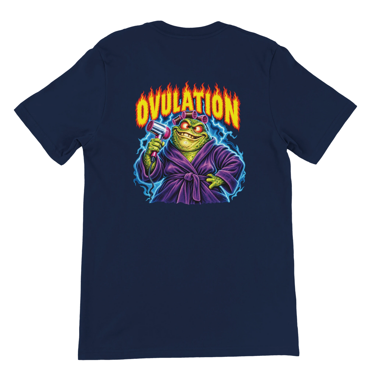 T-shirt « Ovulation » bleu marine, dos