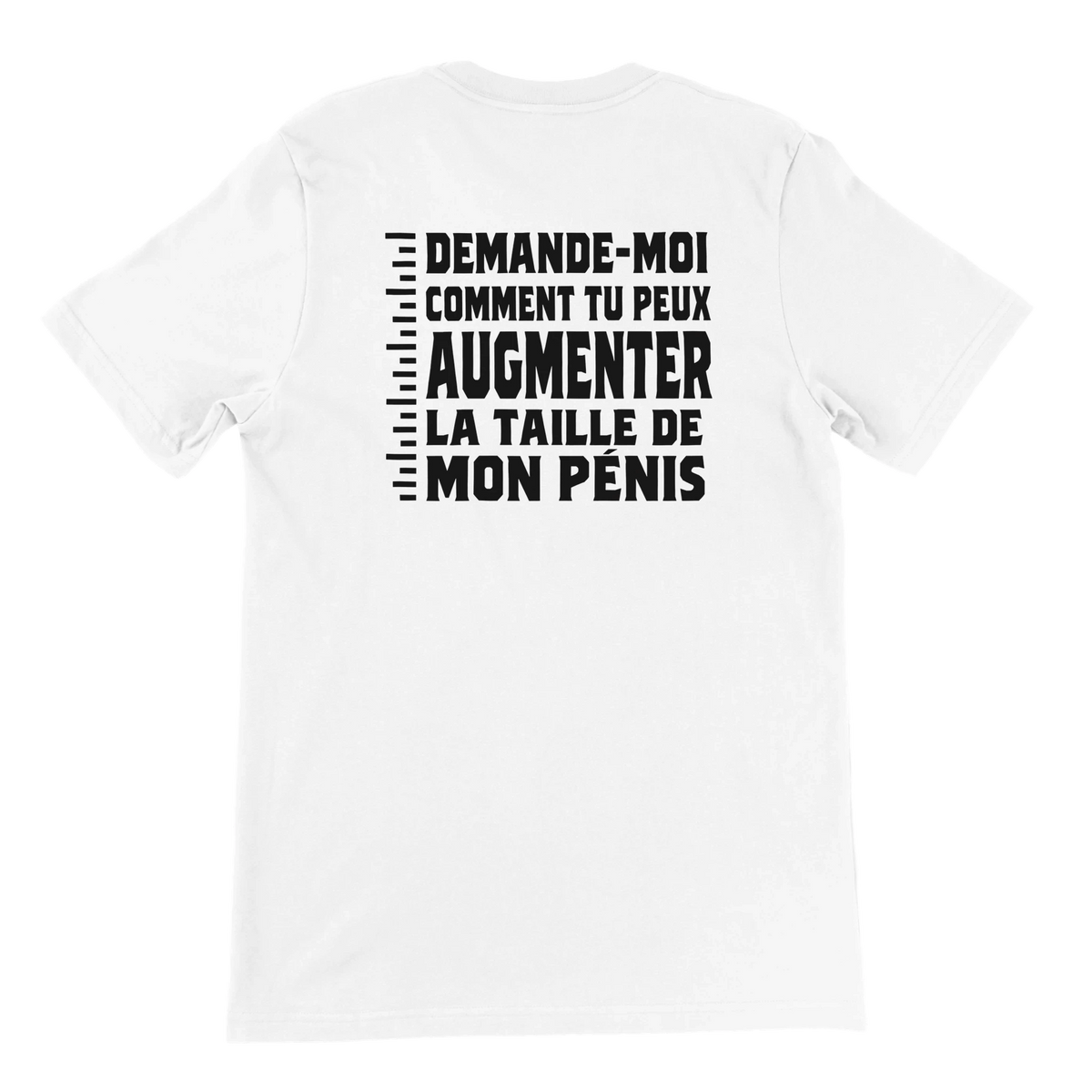 T-shirt « Demande-moi comment » blanc, dos