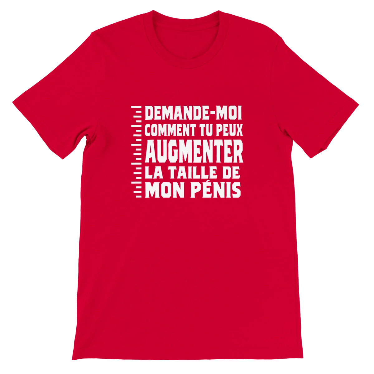 T-shirt « Demande-moi comment » rouge, devant