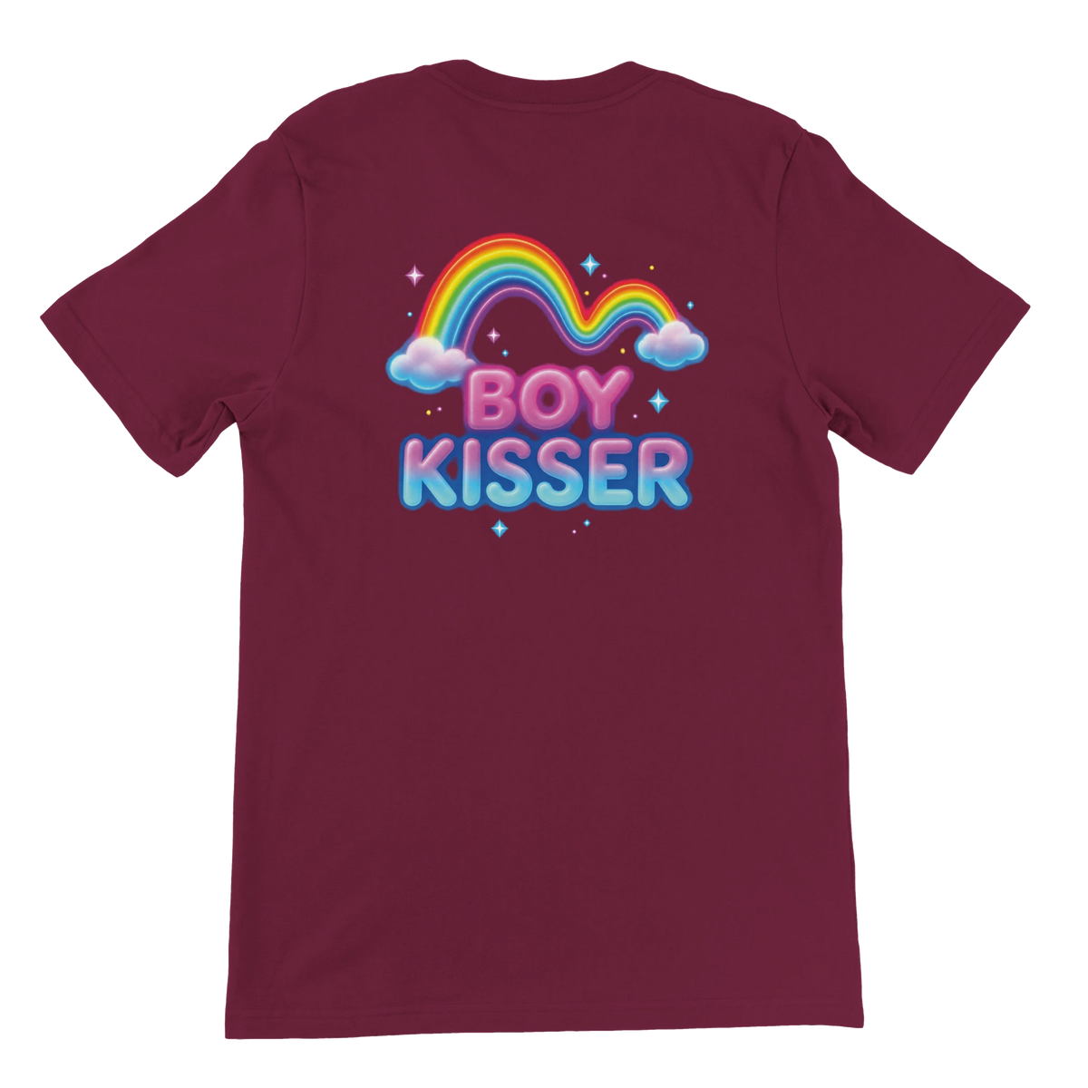 T-shirt « Boy kisser » bordeaux, dos