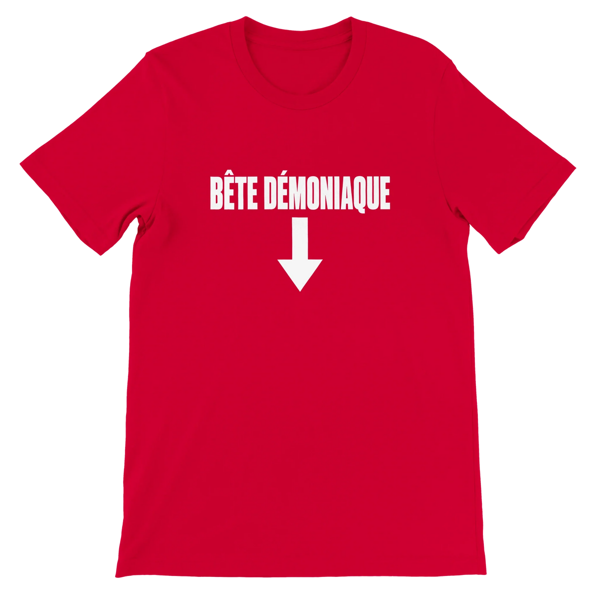 T-shirt « Bête démoniaque » rouge, devant