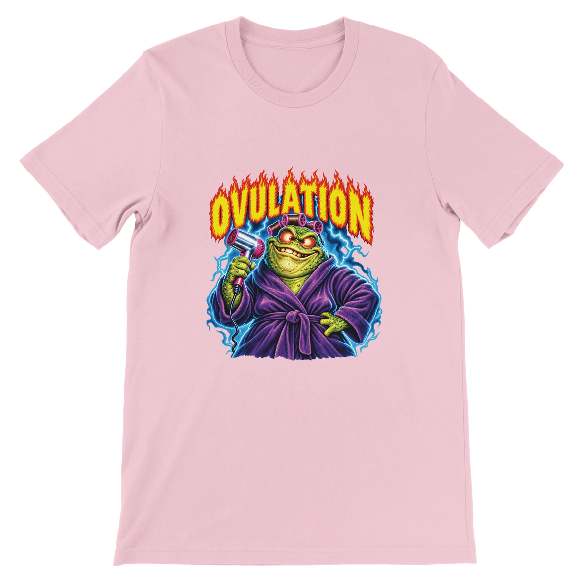 T-shirt « Ovulation » rose, devant