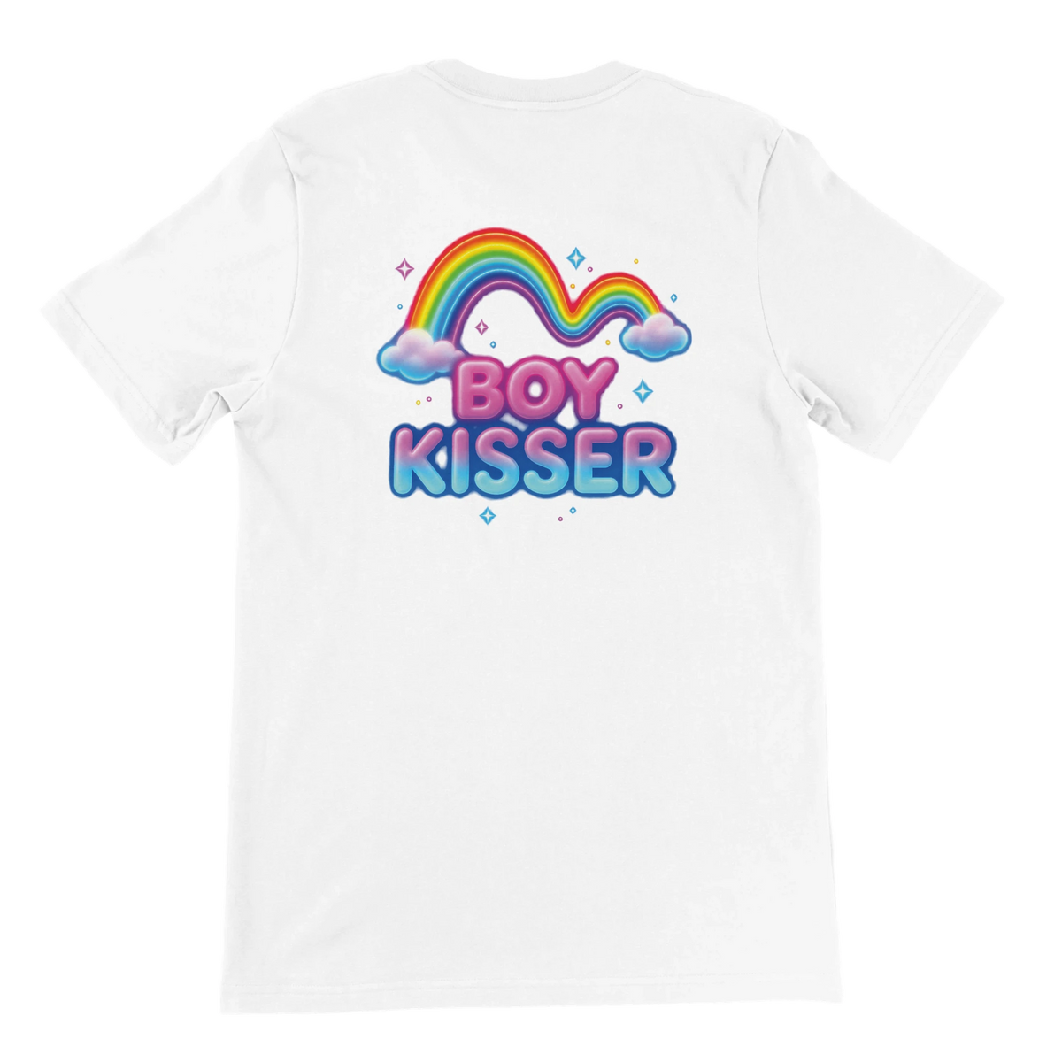 T-shirt « Boy kisser » blanc, dos