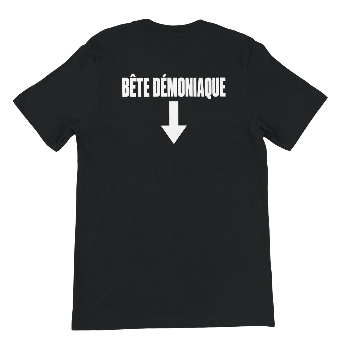 T-shirt « Bête démoniaque » noir, dos