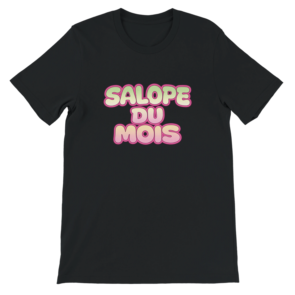 T-shirt « Salope du mois » noir, devant