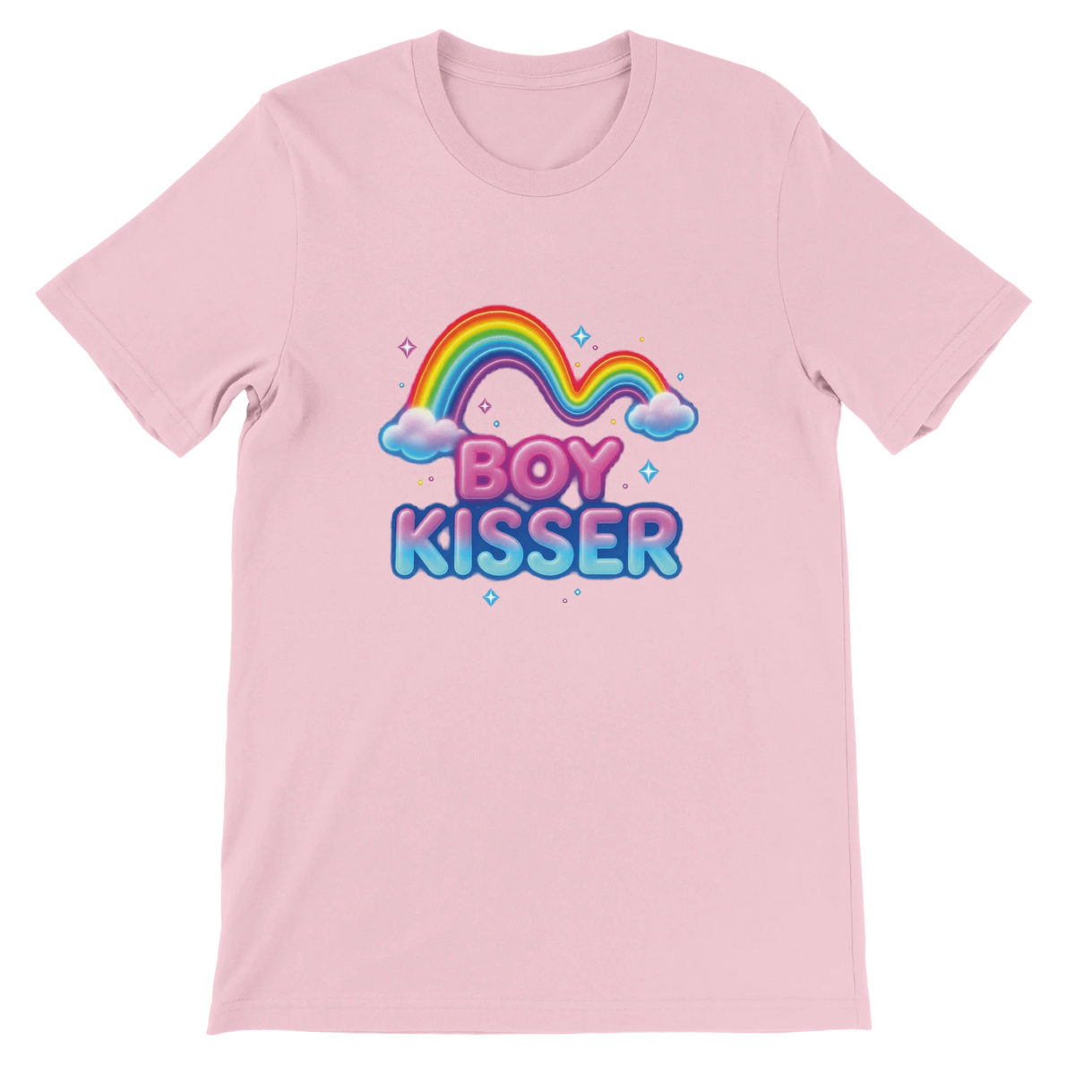 T-shirt « Boy kisser » rose, devant