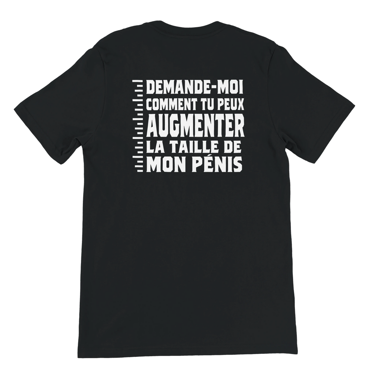 T-shirt « Demande-moi comment » noir, dos