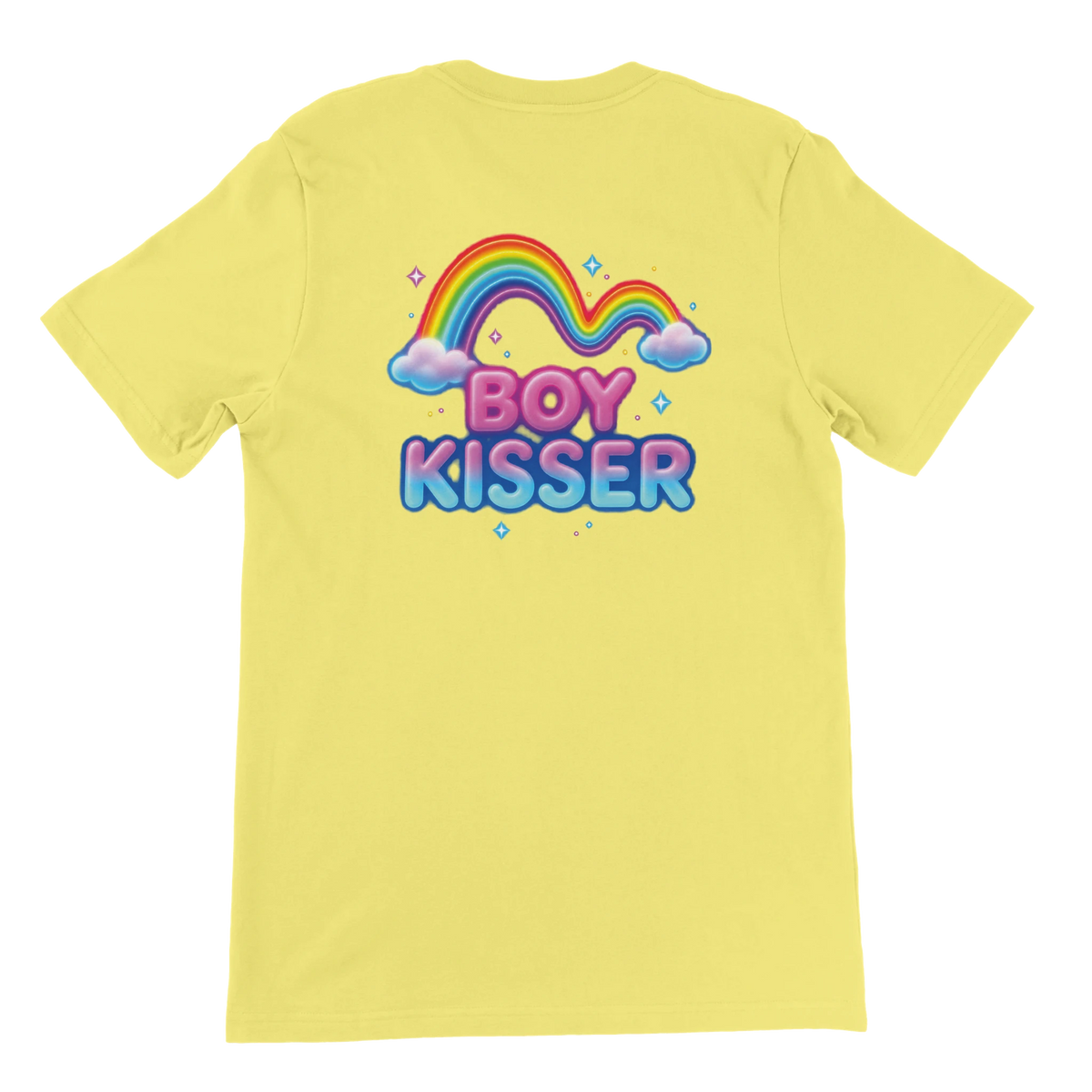T-shirt « Boy kisser » jaune, dos