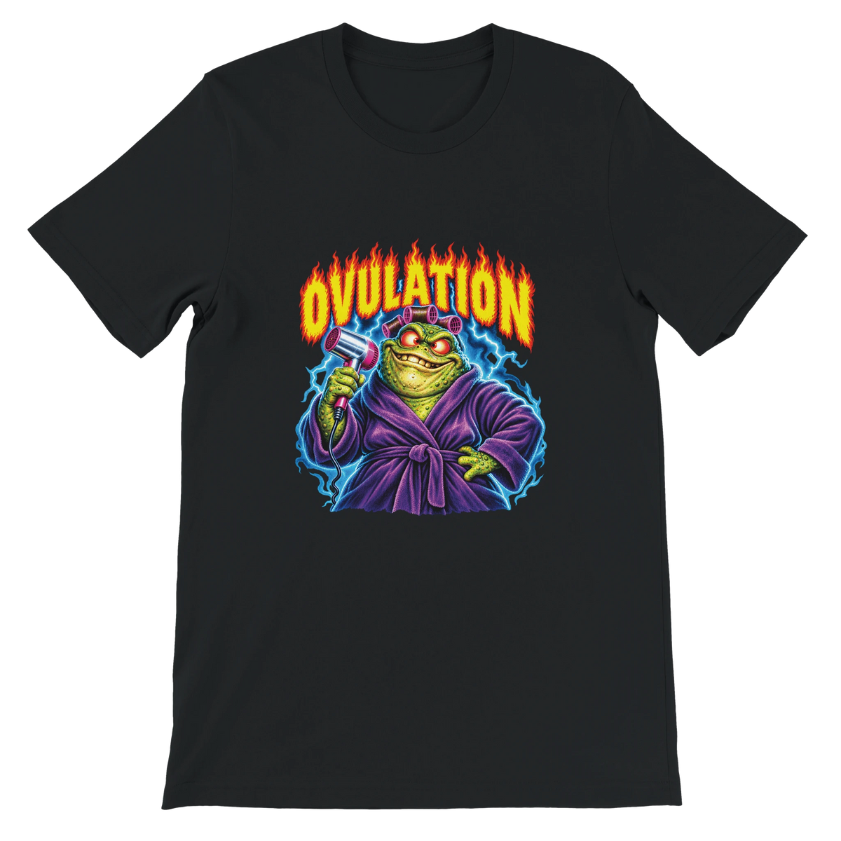 T-shirt « Ovulation » noir, devant