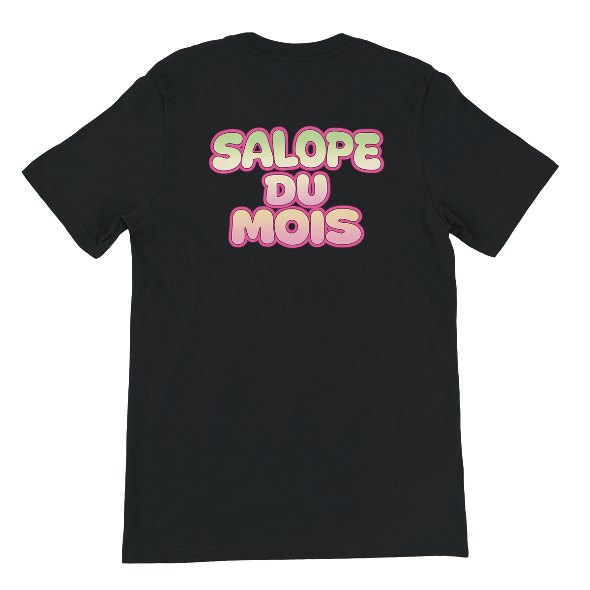T-shirt « Salope du mois » noir, dos