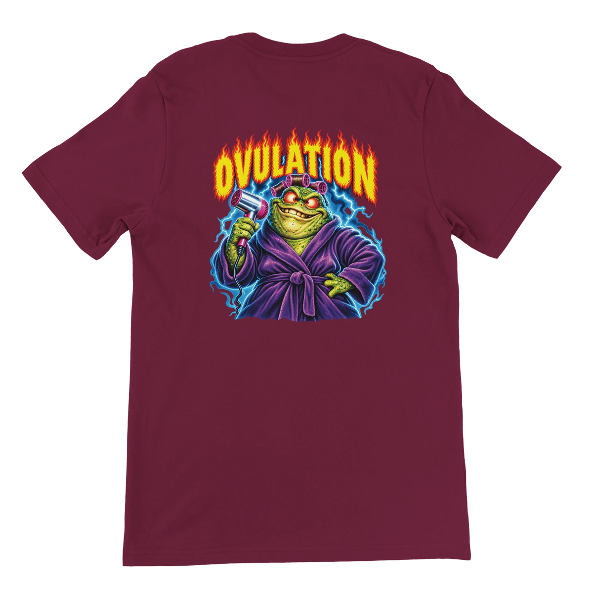 T-shirt « Ovulation » bordeaux, dos