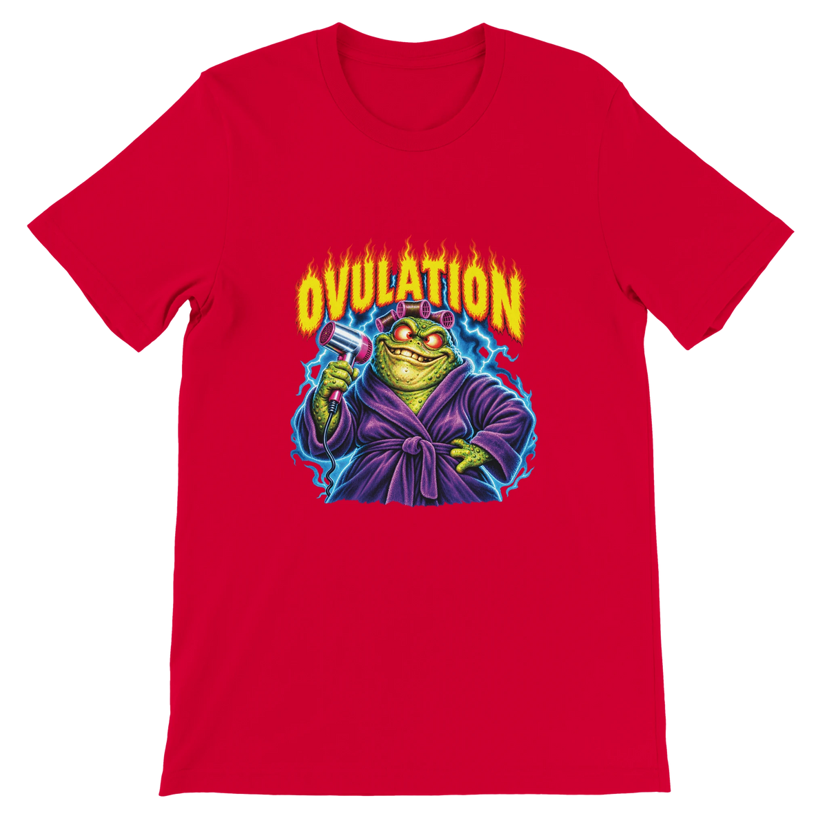 T-shirt « Ovulation » rouge, devant