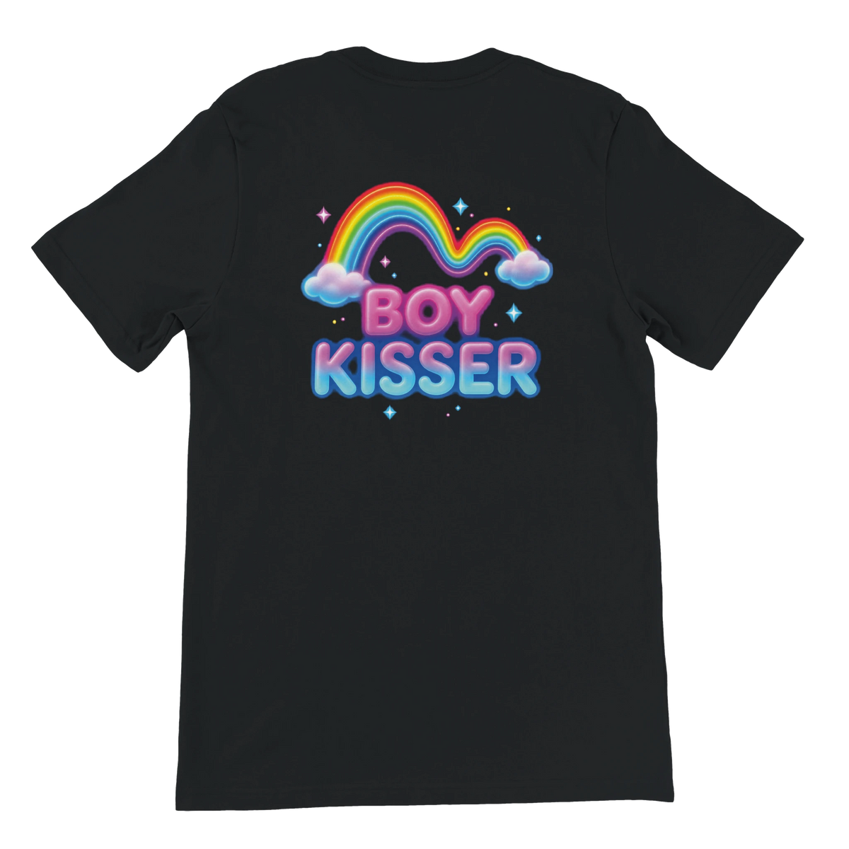 T-shirt « Boy kisser » noir, dos