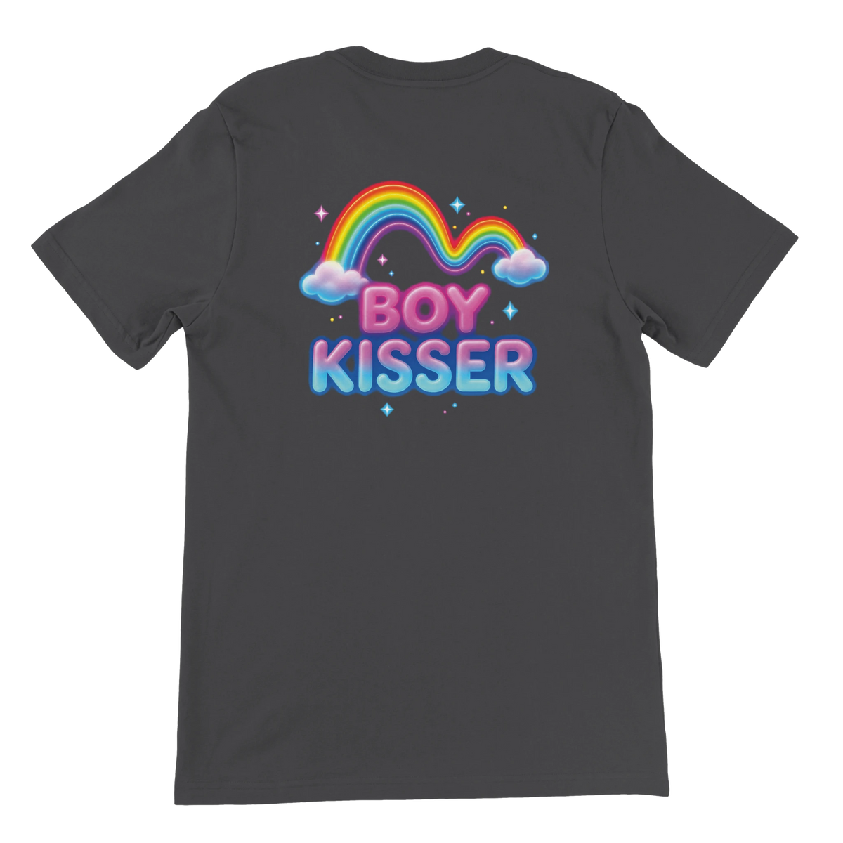 T-shirt « Boy kisser » gris foncé, dos