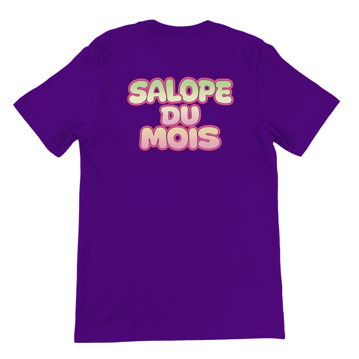 T-shirt « Salope du mois » violet, dos
