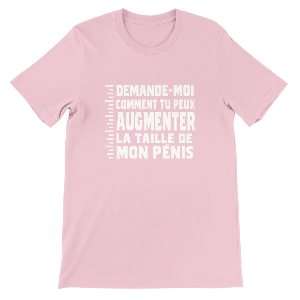 T-shirt « Demande-moi comment » rose, devant