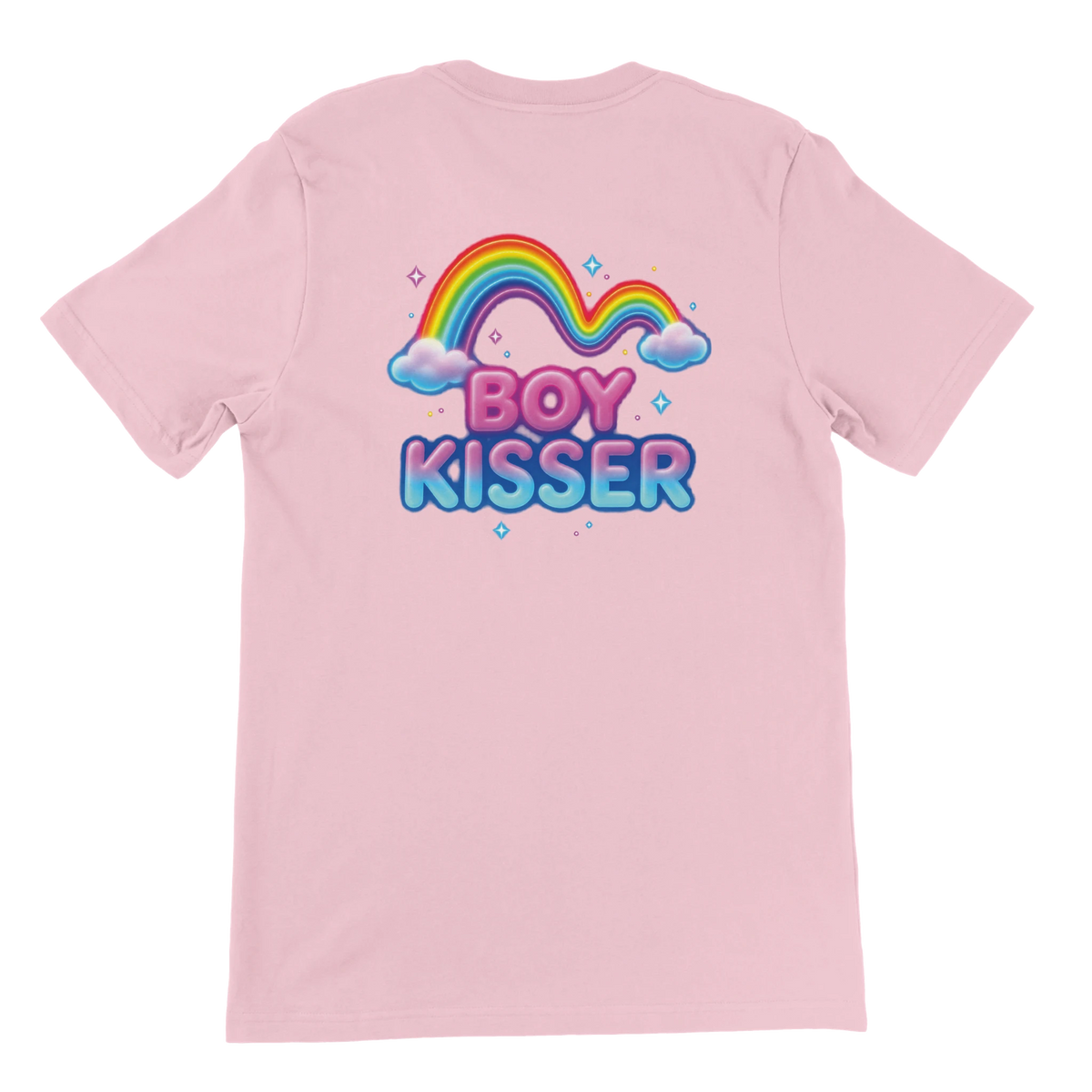 T-shirt « Boy kisser » rose, dos
