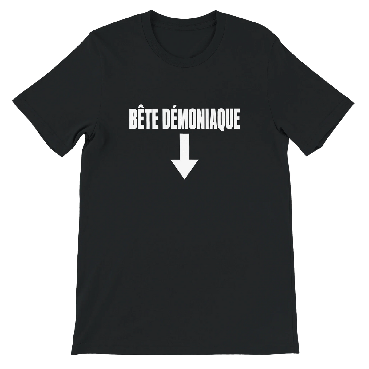 T-shirt « Bête démoniaque » noir, devant