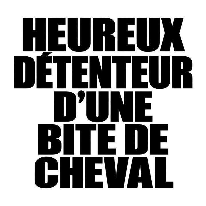 Heureux détenteur d’une bite de cheval