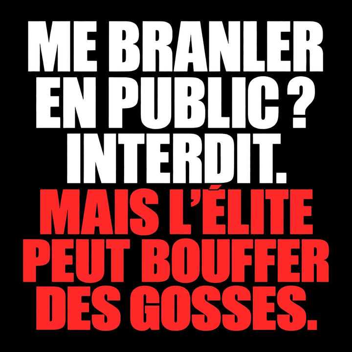 Me branler en public ? Interdit.